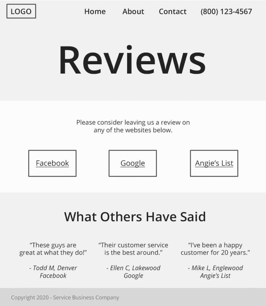 review page 889x1024 1 / Getting More Reviews For Your Service Business (3 Actionable Strategies) / Beyond Blue Media